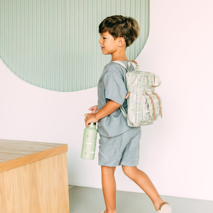 luan grey set boys kids outfit linen