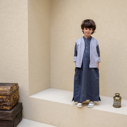 grey thobe for boys 