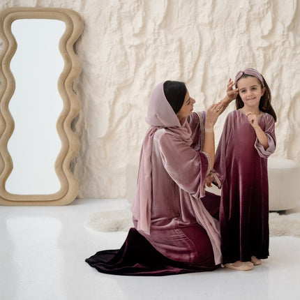 matching velvet jalabiyas for ramadan