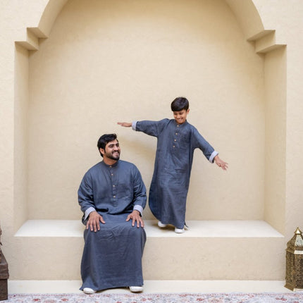 matching grey thobes for boys