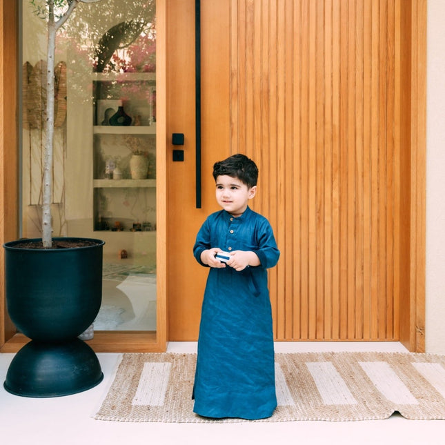 boys linen kandoura