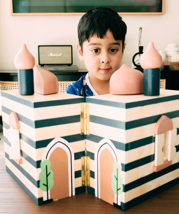 masjid playhouse wooden ramadan toys kids