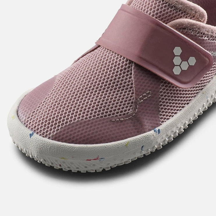 dusty pink strap-on shoes for preschool kids