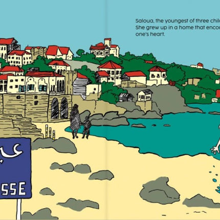 Noor's Heroes Saloua Raouda Choucair - English book illustration