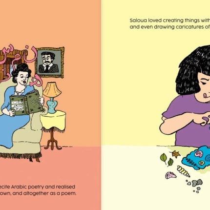 Noor's Heroes Saloua Raouda Choucair - English book illustration