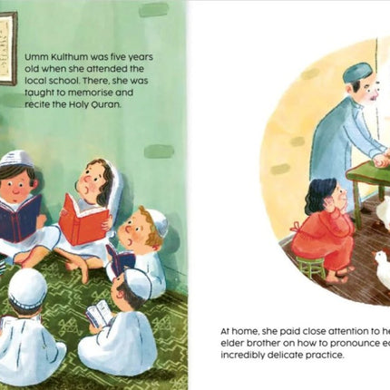 Nour's Heroes Um Kulthum English book illustration