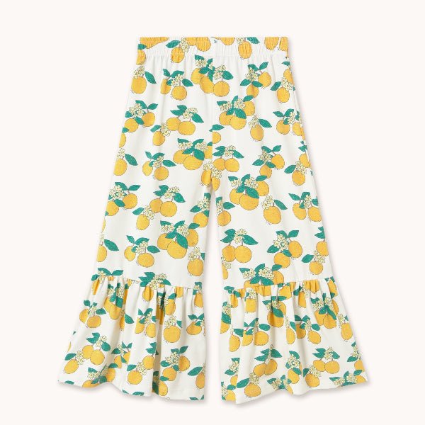 Wide-leg pants with Oranges print