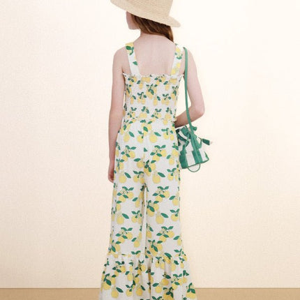 Off-white pant with oranges print