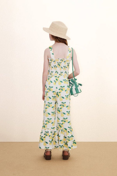 Off-white pant with oranges print