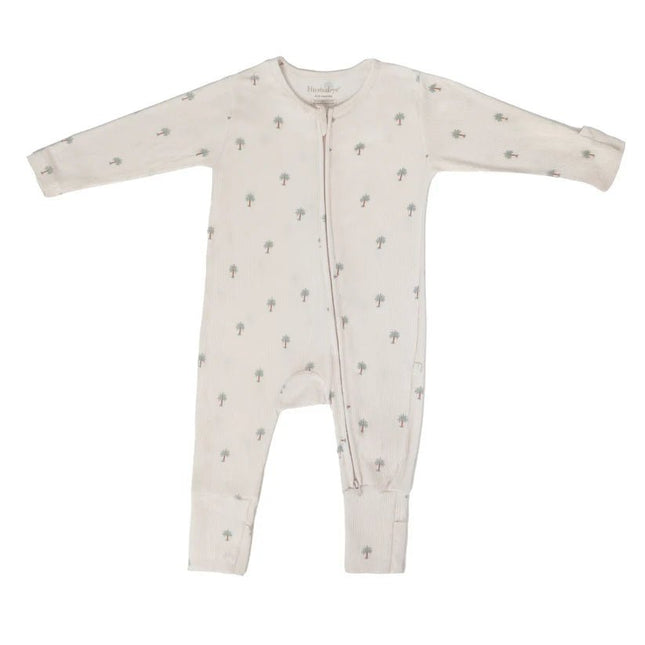 Date Palm Ribbed Sleepsuit