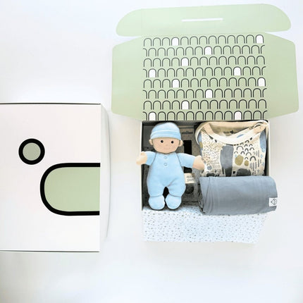 'Baby Boy in Blue' Newborn Gift Box