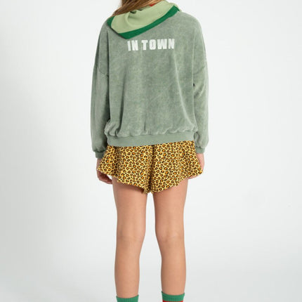 Sweatshirt - Washed Green with Bestfriend Print