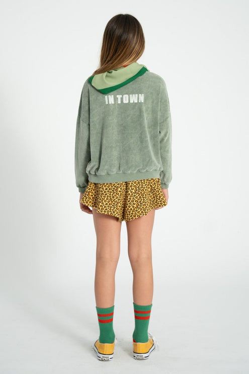 Sweatshirt - Washed Green with Bestfriend Print