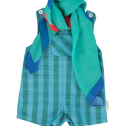 children's outfit idea - green and blue jumpsuit