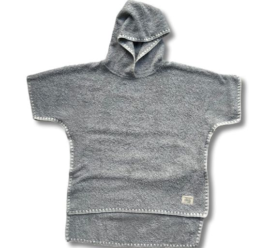 grey poncho towel