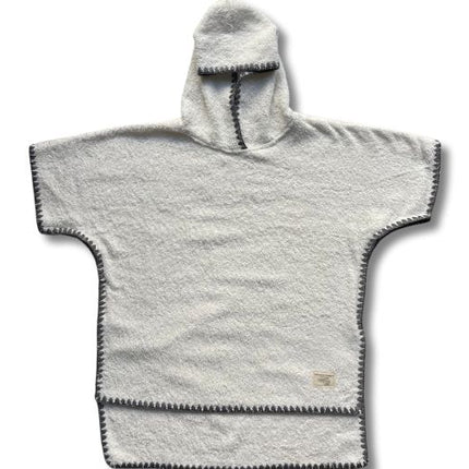 kids white poncho towel