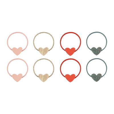Heart ponytails