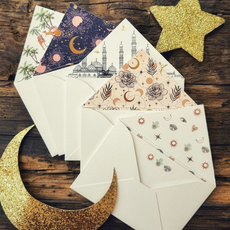 Ramadan cards with envelopes