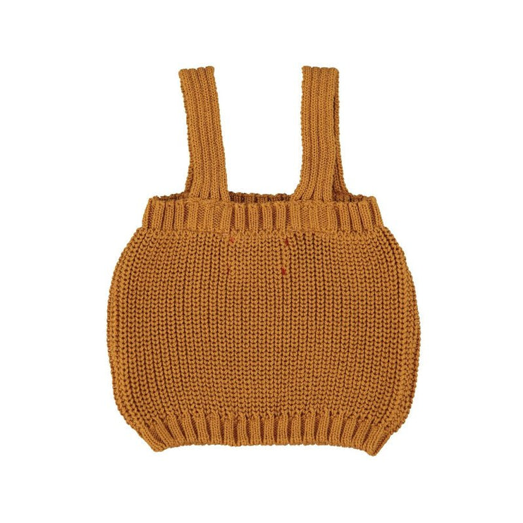 knitted top in camel color
