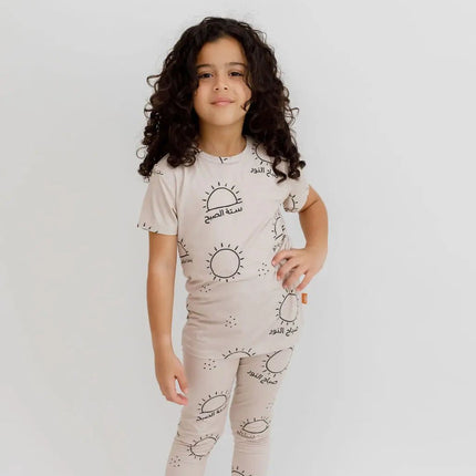 Child in Sobh short sleeve pajama