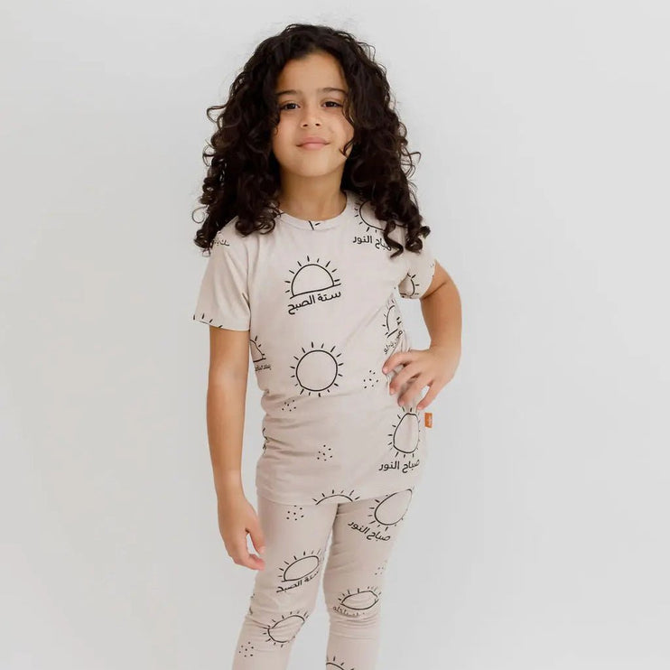 Child in Sobh short sleeve pajama