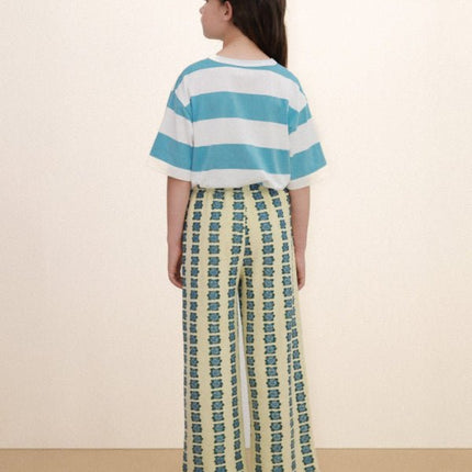 Washed Blue Knit T-shirt