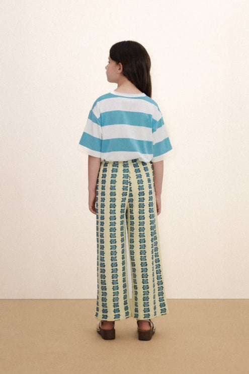 Washed Blue Knit T-shirt