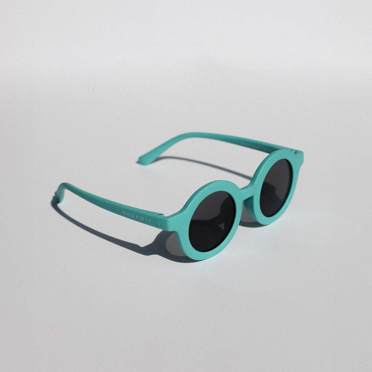 flexible sunglasses kids green badawii uv protected