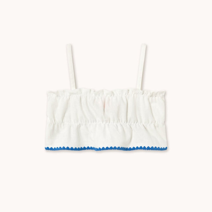 bandeau white top for girls