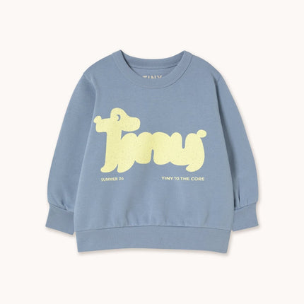 Grey sweatshirt with yellow graphic 