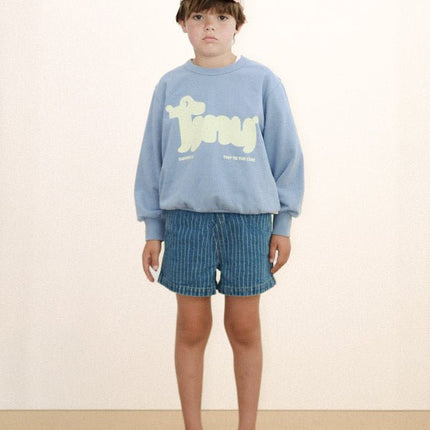 Grey swaetshirt with tiny logo print