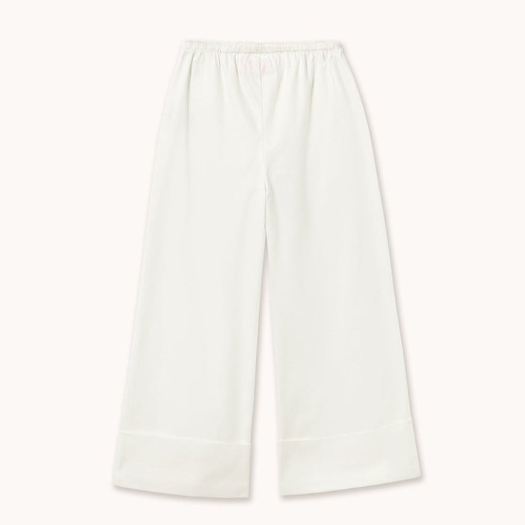 White wide-leg pants 