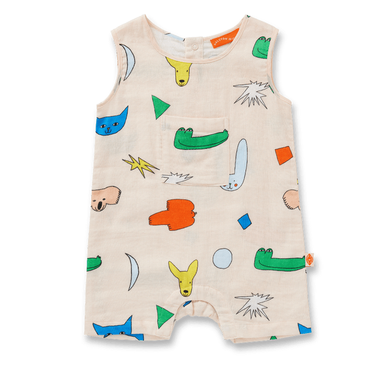 overall for baby with billabong print