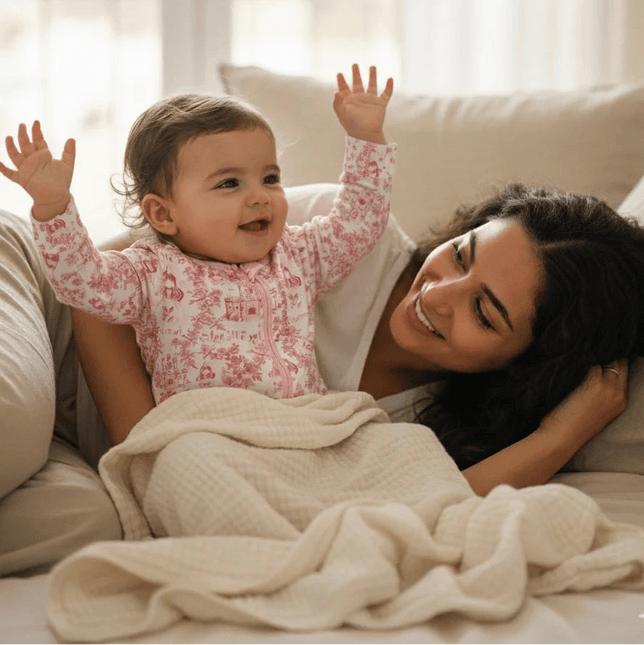pink baby sleepsuit