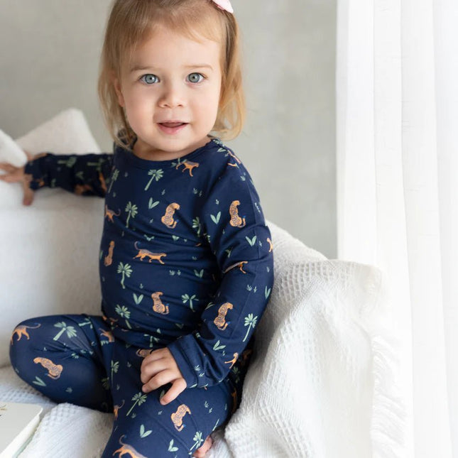 Girl wearing Arabian Leopard Pajama