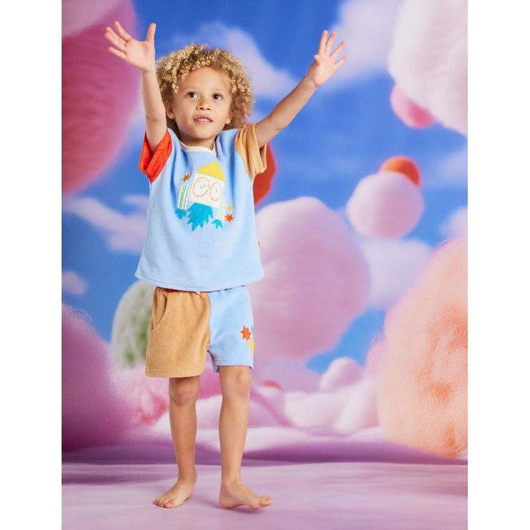 Child in colorful outfit 