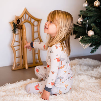 Christmas pyjamas set with rattan fairy door