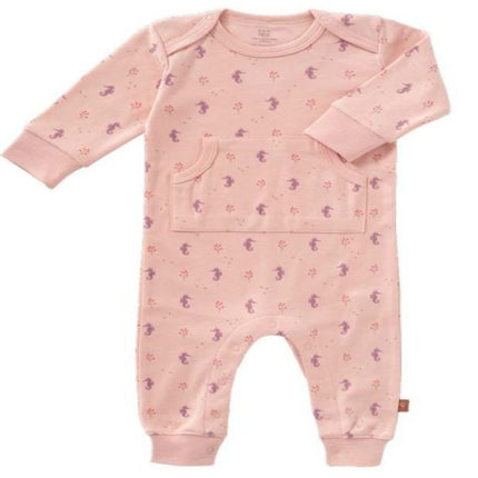 Baby Foptless Romper with seahorse print