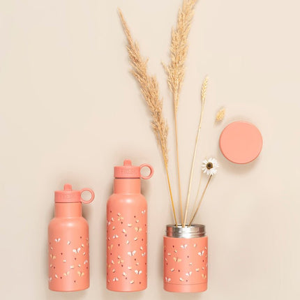 food jar and water bottle butterflies