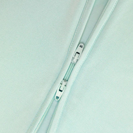 Sage Green Zippered Sleepsuit close up