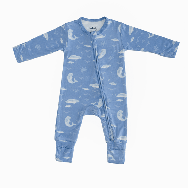 blue zippie dugong print babies