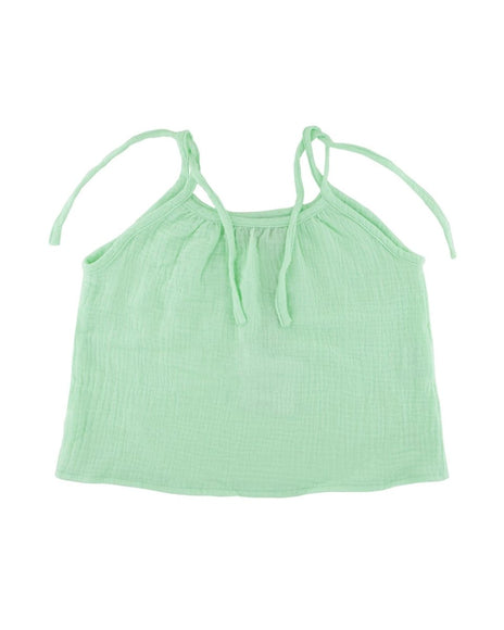 les vedettes mint top girls summer organic muslin