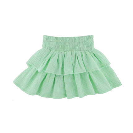 les vedettes organic muslin skirt mint 