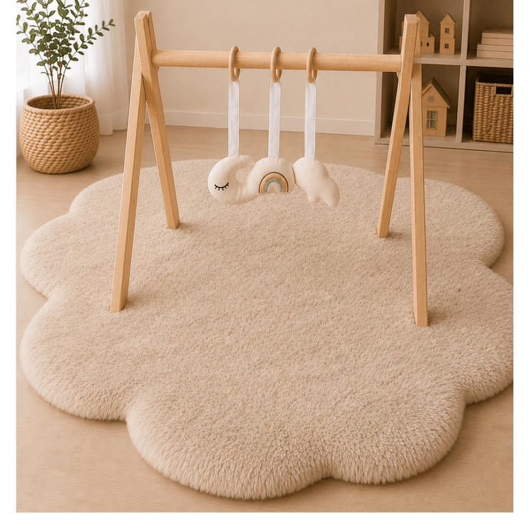 play gym for baby with soft toys hanging