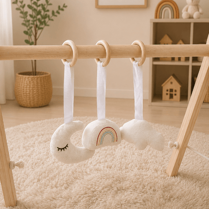 hanging soft toys for play gym