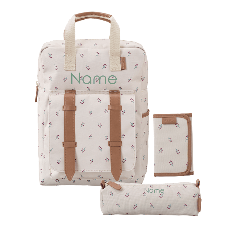 school set in berries print