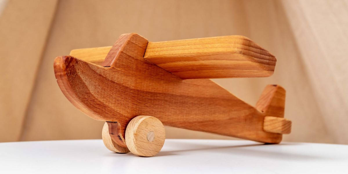 wooden airplane
