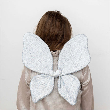 silver sequin wings