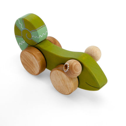 wooden chameleon toy