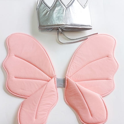 Dress Up Fairy Wings- PINK-SILVER